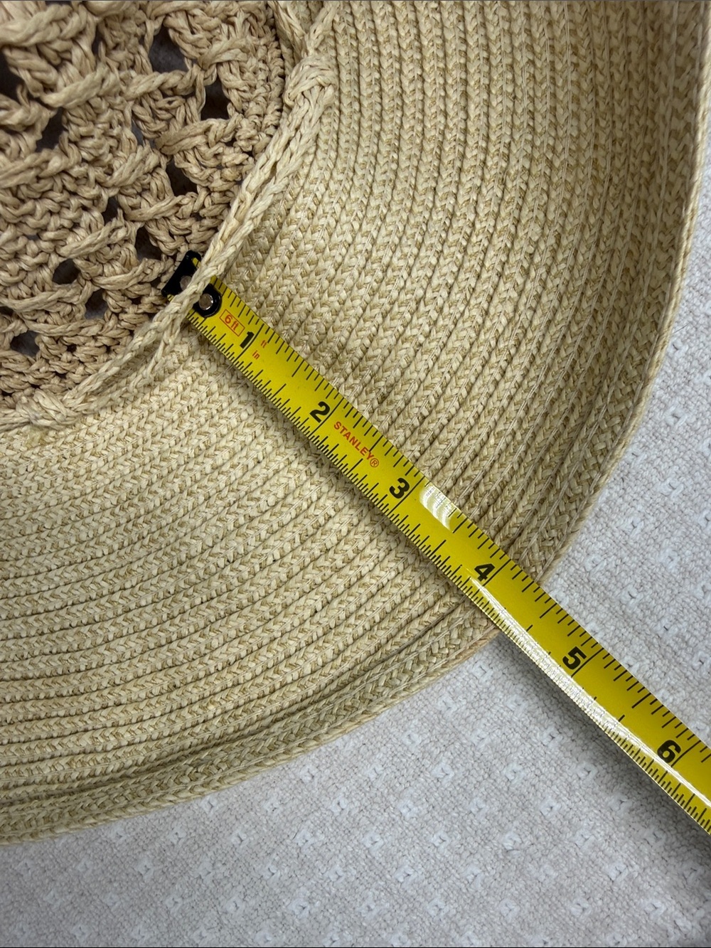 Foldable packable straw sun hat - Picture 4 of 5